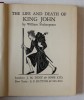 KING JOHN by WILLIAM SHAKESPEARE , with engravings by ERIC GILL , 1935