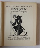 KING JOHN by WILLIAM SHAKESPEARE , with engravings by ERIC GILL , 1935