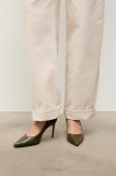 Answear.LAB stilettos de piele culoarea verde