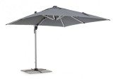Cumpara ieftin Umbrela gradina Ines, gri, cu led, 300x300x255 cm