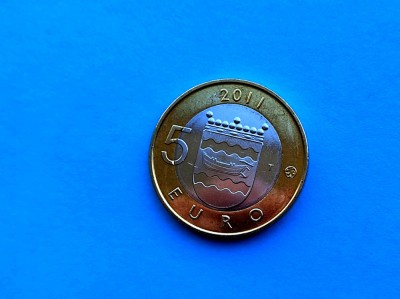 5 Euro 2011 Finlanda-AUNC-RAR foto