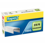 Capse 24/6 Rapid Standard, 1000 Buc/Set, Capacitate 20 Coli, Capse Rezitente, Capse Otel, Capse din Otel, Set de Capse, Set Capse Rapid, Capse Rapid S