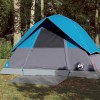 VidaXL Cort de camping cupolă pentru 3 persoane, albastru, impermeabil