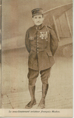 WW1 MILITARi AVIATOR SUBLOCOTENENT ARMATA FRANCEZA foto