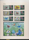 JERSEY FLUTURI- 2006 Serie de 6 timbre cu viniete si bloc 58 MNH, Nestampilat