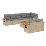 Cumpara ieftin Patio Sofa Set 9-Locuri Bej si gri