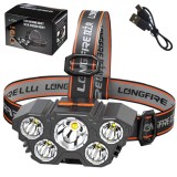 Lanterna de cap LED cu 5 diode, senzor de miscare, 4 moduri de iluminare, Lean 21016