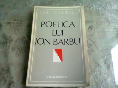 POETICA LUI ION BARBU - DORIN TEODORESCU foto