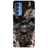 Husa compatibila cu Motorola Moto G22 model Eren attack on titan, Silicon, TPU, Viceversa, Transparent, Carcasa