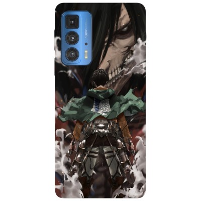 Husa compatibila cu Motorola Edge 20 Lite model Eren attack on titan, Silicon, TPU, Viceversa foto
