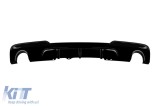 Difuzor tip M Performance Design Design potrivit pentru bara spate M Technik pe BMW Seria 5 F10 sedan, F11 break 2010-2017 -o---o-, lac negru Performa
