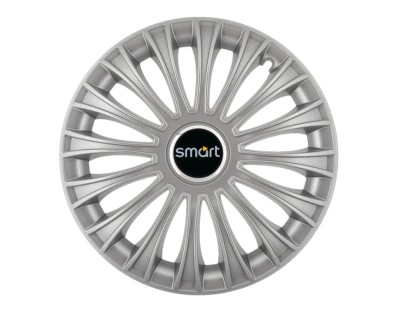 Set 4 capace roti Dino cromat R15, pentru gama auto Smart foto
