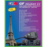VHF / UHF CRT MICRON UV Dual Band Radio Station 144-146Mhz - 430-440Mhz, 13.8 Vdc, DTMF, Dual Watch, TOT, Scan, Talk Around