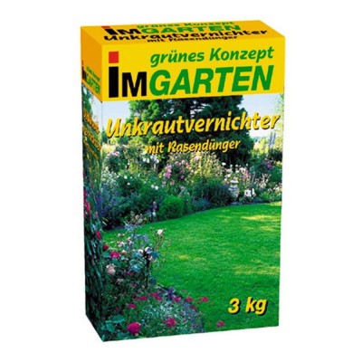 9 kg Rasend&amp;uuml;nger mit Unkrautvernichter + Langzeitwirkung (100m&amp;sup2;) foto