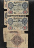 Germania 20 Marci Mark 1910, VG-F. Bancnota Veche, Colecție Numismatică, Germania 1910