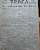 Ziarul Epoca, 8 Noiembrie 1899 ; Tratative politice ; Viata la mahala