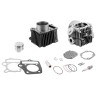 Set cilindru-chiuloasa moped 4T 80cc 139FMB, argintiu, Rival Store
