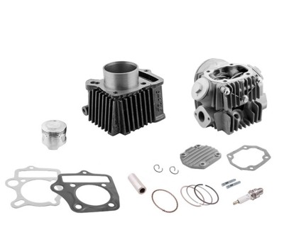 Set cilindru-chiuloasa moped 4T 80cc 139FMB, argintiu foto