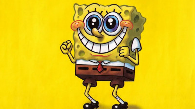 Sticker decorativ, SpongeBob, Galben, 90 cm, 8320ST foto