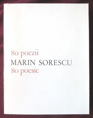 &amp;quot;80 poezii / 80 poesie&amp;quot;, Marin Sorescu, 1972. Editie bilingva romana-italiana foto