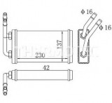 Radiator incalzire interior FORD TRANSIT caroserie (E) (1994 - 2000) THERMOTEC D6G010TT