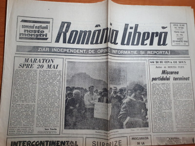 romania libera 20 martie 1990-manifestatii in cluj,proclamatia de la timisoara foto