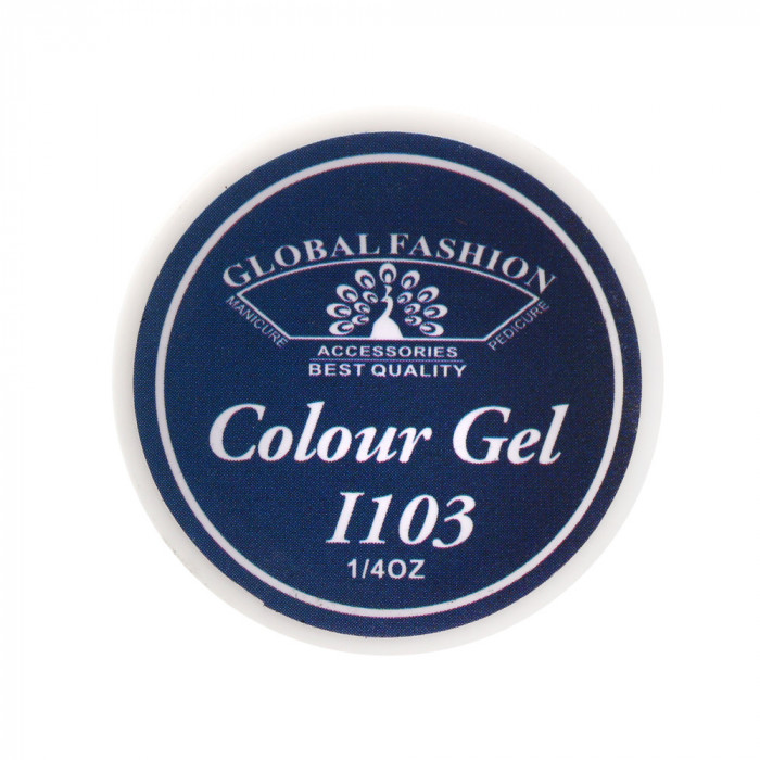 Gel color unghii, vopsea de arta, Royal Blue, Global Fashion, I103, 5gr
