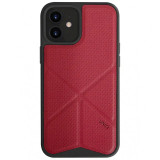 Cumpara ieftin Husa Cover TPU-Textil Uniq Rigor pentru iPhone 12 Mini Rosu