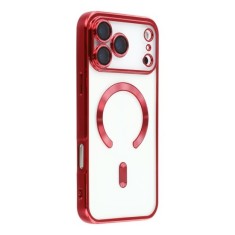 Husa compatibila cu IPhone 17 Pro, ALC MOBILE, pentru telefon mobil cu protectie pentru camera, Tehnologie MagSafe, rezistenta la socuri, contur Rosu