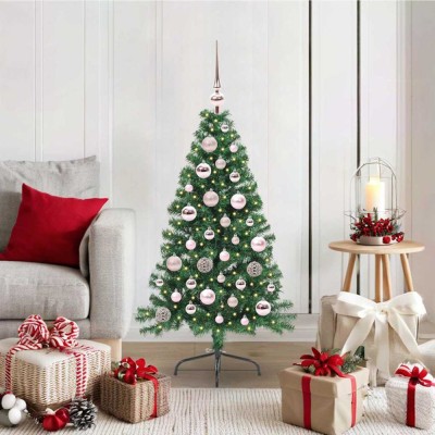 vidaXL Pom de Crăciun artificial pre-iluminat Verde 120 cm PVC 3396991 foto