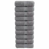 vidaXL Prosoape oaspeți premium SOLUND, 10 buc. gri 30x50cm 600gsm