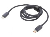 Cablu USB 2.0 Apple Lightning și USB C, 1,2m, negru, Baseus