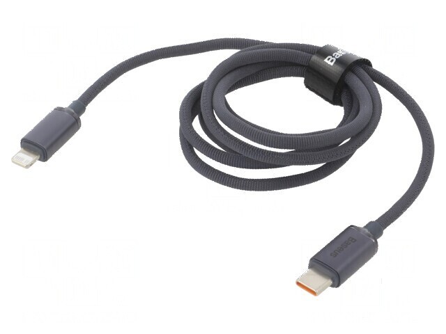Cablu USB 2.0 Apple Lightning și USB C, 1,2m, negru