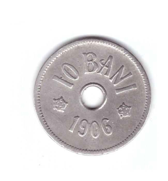 Moneda 10 bani 1906 J - Hamburg, stare buna, curata