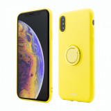 Husa Vetter pentru iPhone XS, Soft Pro with Magnetic iStand, Galben