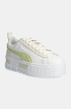 Puma sneakers din piele Mayze Mix Wns culoarea alb