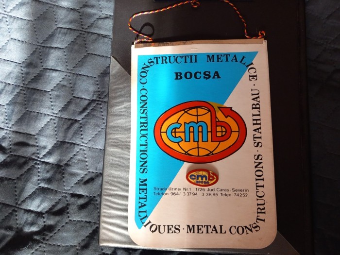fanion + insigna C M Bocsa