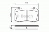 Set placute frana,frana disc SEAT CORDOBA (6K2) (1999 - 2002) BOSCH 0 986 494 486