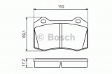 Set placute frana,frana disc FORD FOCUS (DAW, DBW) (1998 - 2007) BOSCH 0 986 494 486