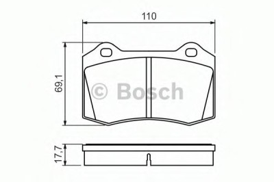 Set placute frana,frana disc FORD FOCUS (DAW, DBW) (1998 - 2007) BOSCH 0 986 494 486 foto