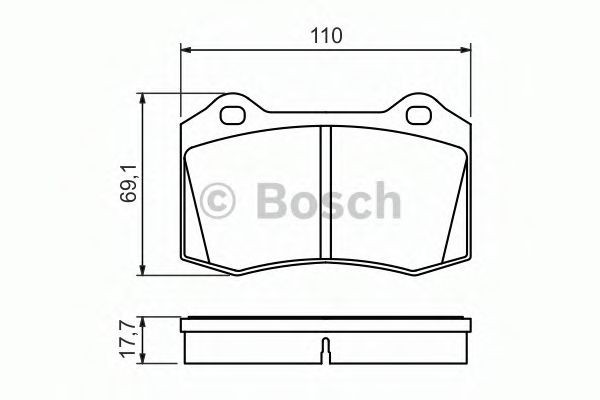 Set placute frana,frana disc FORD FOCUS (DAW, DBW) (1998 - 2007) BOSCH 0 986 494 486