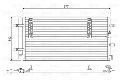 VALEO 814419 Condensator, climatizare foto
