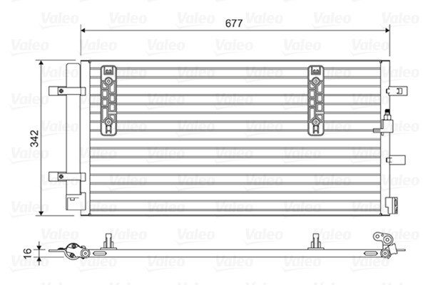 VALEO 814419 Condensator, climatizare