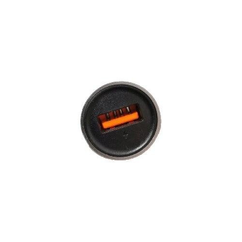 Incarcator auto Quick-Charge 18W, MaxCell, iPhone Lighning, Single USB, Gri