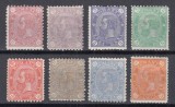 ROMANIA 1890/1891 LP 47 REGELE CAROL I CIFRA IN PATRU COLTURI FARA FILIGRAN GUMA ORIGINALA SERIE SARNIERA