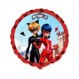 Balon folie Miraculous/Ladybug si Cat Noir 45 cm