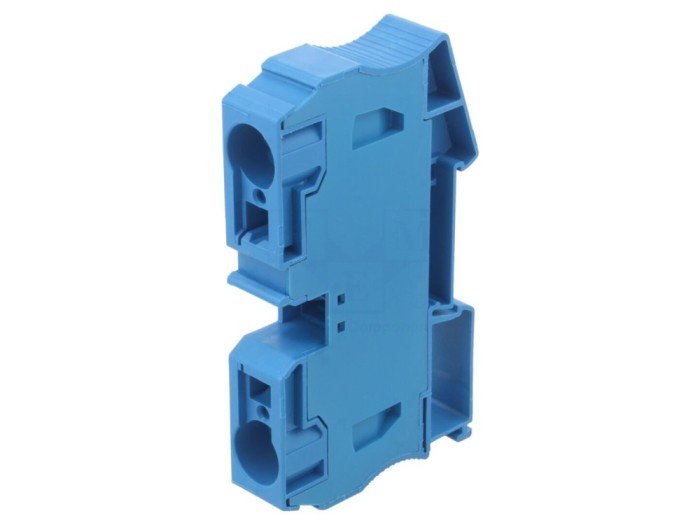 Conector pe șină albastru 2 borne