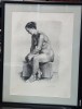 Harry Guttman - Modelul, Litografie, 58x43cm, Semnat si datat &#039;58, 1/4, Album Arta