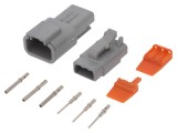 Conector Cablu-Cablu ATM 3 PIN Tată-Mamă