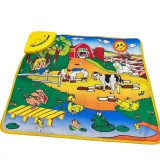 Covoras Muzical Bebe Ferma Animale, 10 Melodii, 60x50cm, +3 Ani